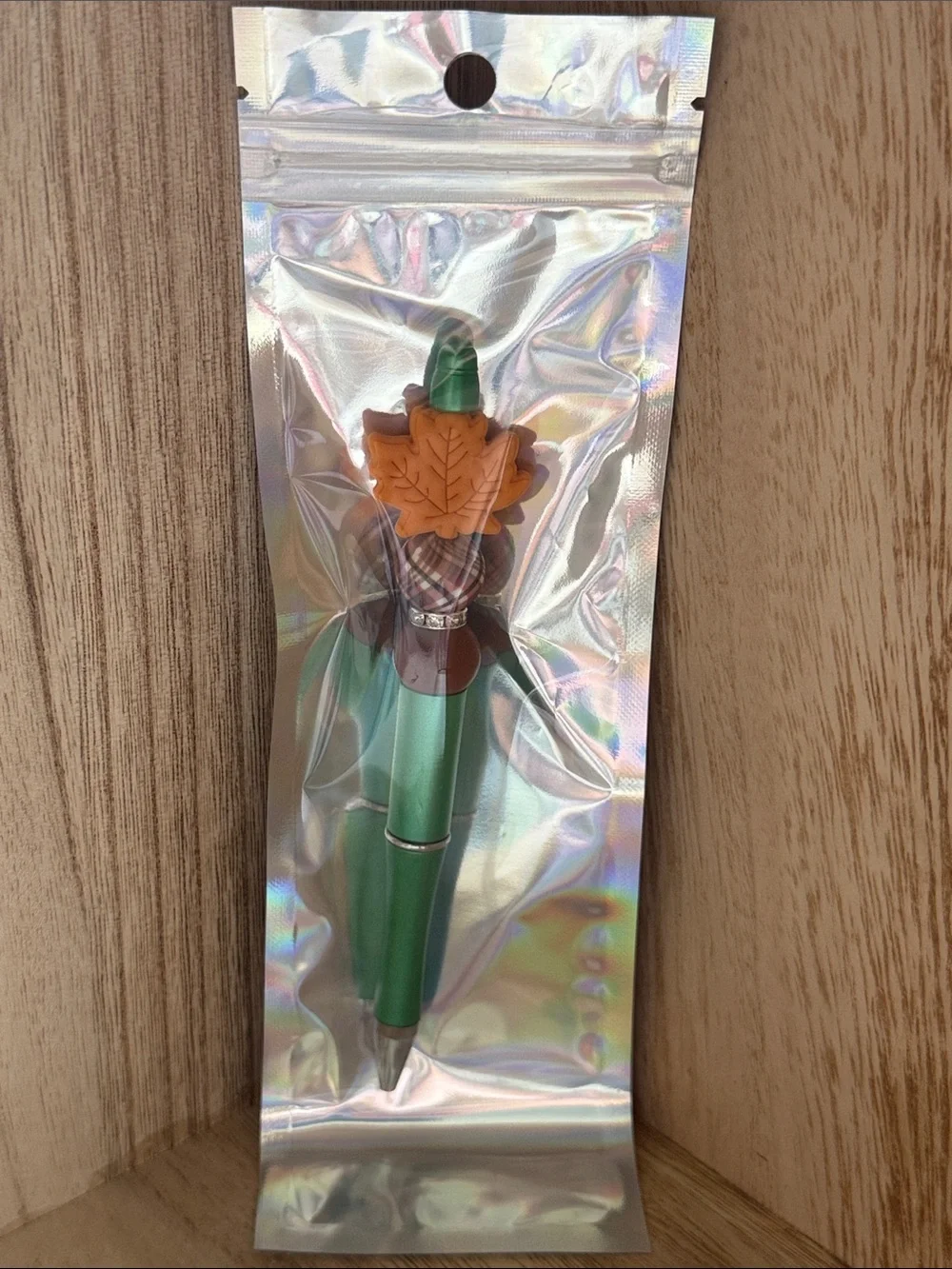 Green Fall Leaf Novelty Pen - Unbranded